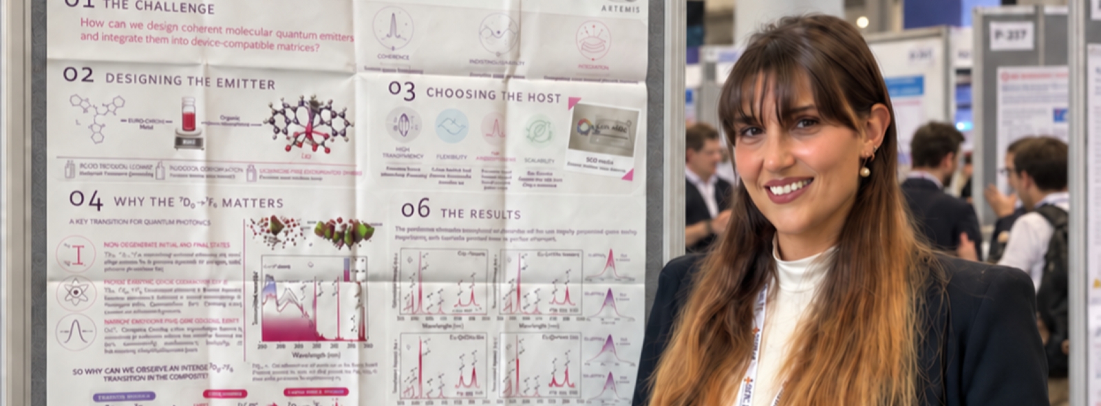 Ricerca e luce quantistica: riconoscimento internazionale per il LumiMol Lab, coordinato da Flavia Artizzu, e per la dottoressa Silvia Bonabello